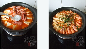 韩式泡菜海鲜锅步骤7-8