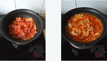 韩式泡菜海鲜锅步骤3-4