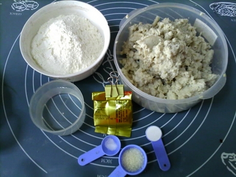 原味豆渣厚锅饼步骤1