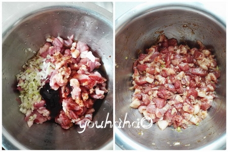 白菜豬肉包子步驟2