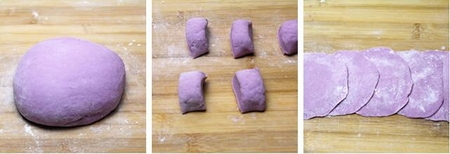 紫薯玫瑰花馒头的做法步骤7-9